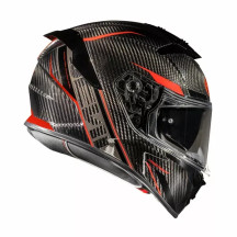 Casco Devil Carbon ST2 — XS–XXL, Negro brillante